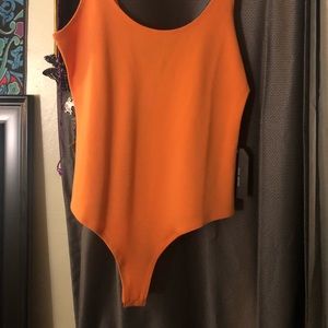 Orange bodysuit